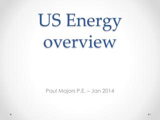 US Energy overview