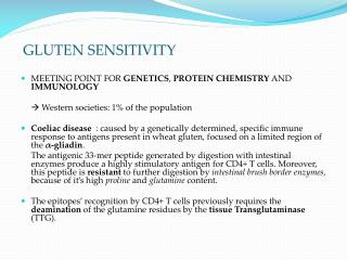 GLUTEN SENSITIVITY