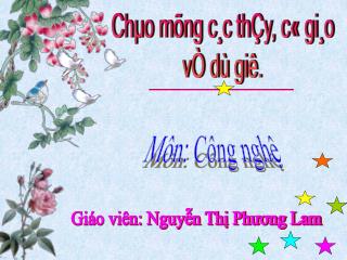 Chµo mõng c¸c thÇy, c« gi¸o vÒ dù giê.