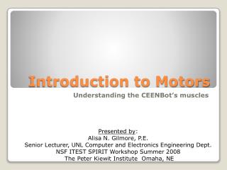 Introduction to Motors