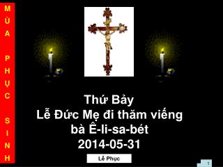 Thứ Bảy Lễ Đức Mẹ đi thăm viếng bà Ê-li-sa-bét 2014-05-31