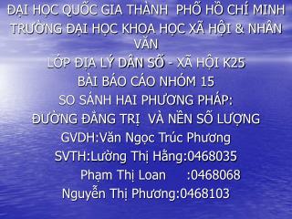 ĐẠI HỌC QUỐC GIA THÀNH PHỐ HỒ CHÍ MINH TRƯỜNG ĐẠI HỌC KHOA HỌC XÃ HỘI &amp; NHÂN VĂN