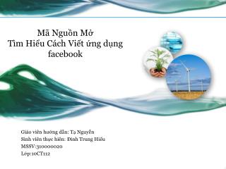 Mã Nguồn Mở Tìm Hiểu Cách Viết ứng dụng facebook