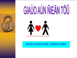 MOÂN GIAÙO DUÏC COÂNG DAÂN