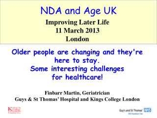 NDA and Age UK