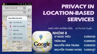 PRIVACY in location-based services