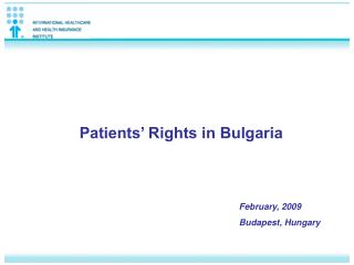 Patients’ Rights in Bulgaria