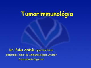Tumorimmunológia
