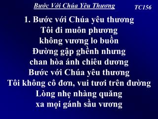 Bước Với Chúa Yêu Thương