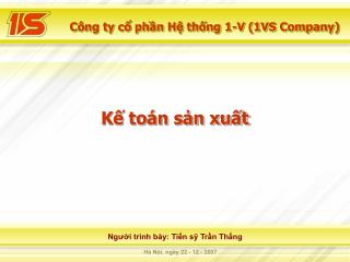 Kế toán sản xuất