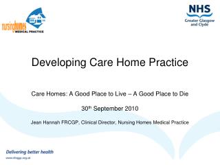 Developing Care Home Practice