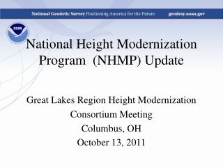 National Height Modernization Program (NHMP) Update