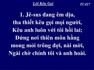 Lời Kêu Gọi