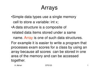 Arrays