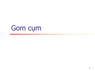 Gom cụm