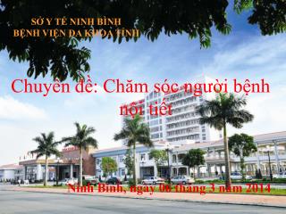 SỞ Y TẾ NINH BÌNH BỆNH VIỆN ĐA KHOA TỈNH