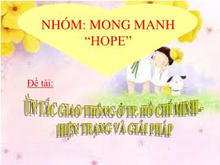 NHÓM: MONG MANH “HOPE”