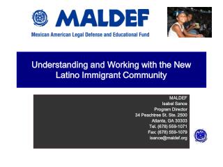 Understanding and Working with the New Latino Immigrant Community
