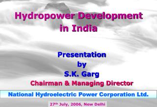 Hydropower Development in India