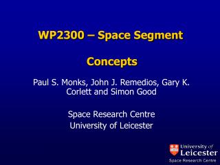 WP2300 – Space Segment Concepts