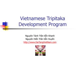 Vietnamese Tripitaka Development Program