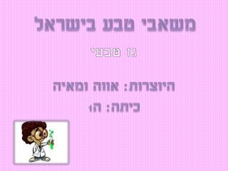 משאבי טבע בישראל