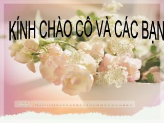 KÍNH CHÀO CÔ VÀ CÁC BẠN