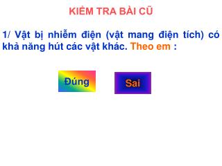 KIỂM TRA BÀI CŨ