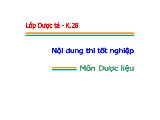 Nội dung thi tốt nghiệp