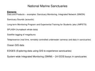 National Marine Sanctuaries