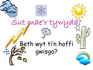 Sut mae’r tywydd?