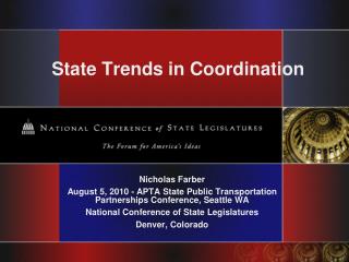 State Trends in Coordination