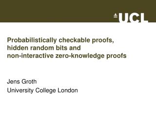 Probabilistically checkable proofs, hidden random bits and non-interactive zero-knowledge proofs