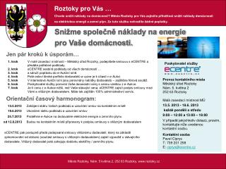 Město Roztoky, Nám. 5 května 2, 252 63 Roztoky, roztoky. cz