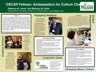 OSCAR Fellows: Ambassadors for Culture Change