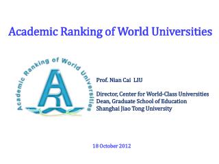 Academic Ranking of World Universities