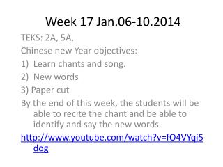 Week 17 Jan.06-10.2014