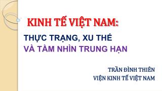 KINH TẾ VIỆT NAM: