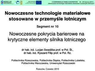 Nowoczesne technologie materiałowe stosowane w przemyśle lotniczym