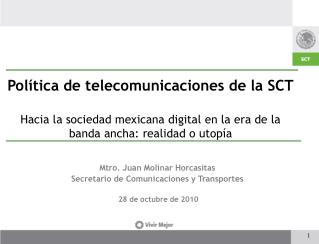 Política de telecomunicaciones de la SCT