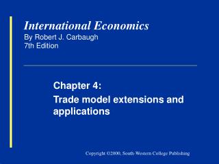 International Economics By Robert J. Carbaugh 7th Edition