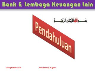 Bank &amp; Lembaga Keuangan Lain