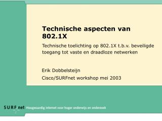 Technische aspecten van 802.1X