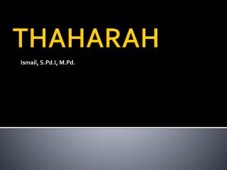 THAHARAH