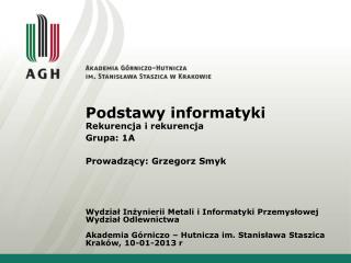 Podstawy informatyki