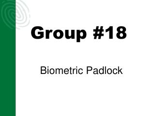 Group #18