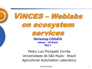 V iNCES – Weblabs on ecosystem services