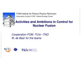 Activities and Ambitions in Control for Nuclear Fusion