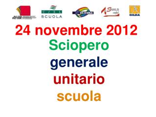 Sciopero generale unitario scuola