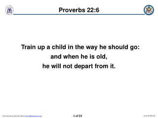 Proverbs 22:6